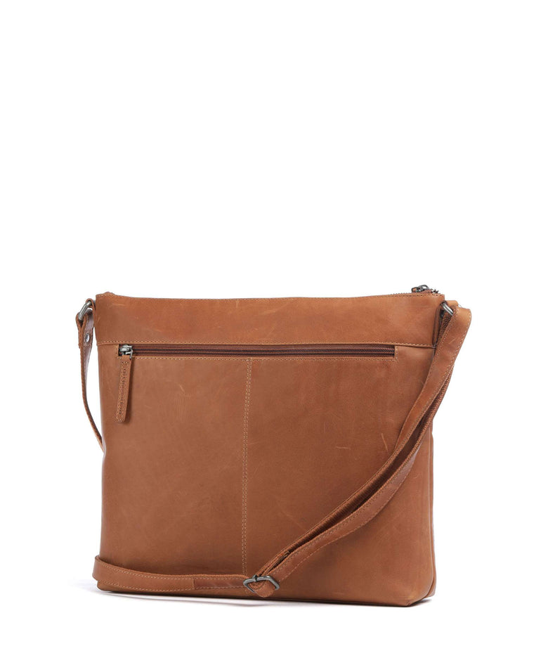 The Chesterfield Brand Cow Wax Pull Up Cartagena Crossbody bag cognac