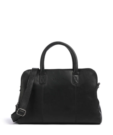 The Chesterfield Brand Cow Wax Pull Up Layton Handväskor black