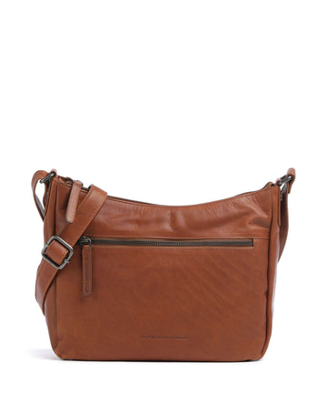 The Chesterfield Brand Cow Wax Pull Up Loraine Crossover väska cognac