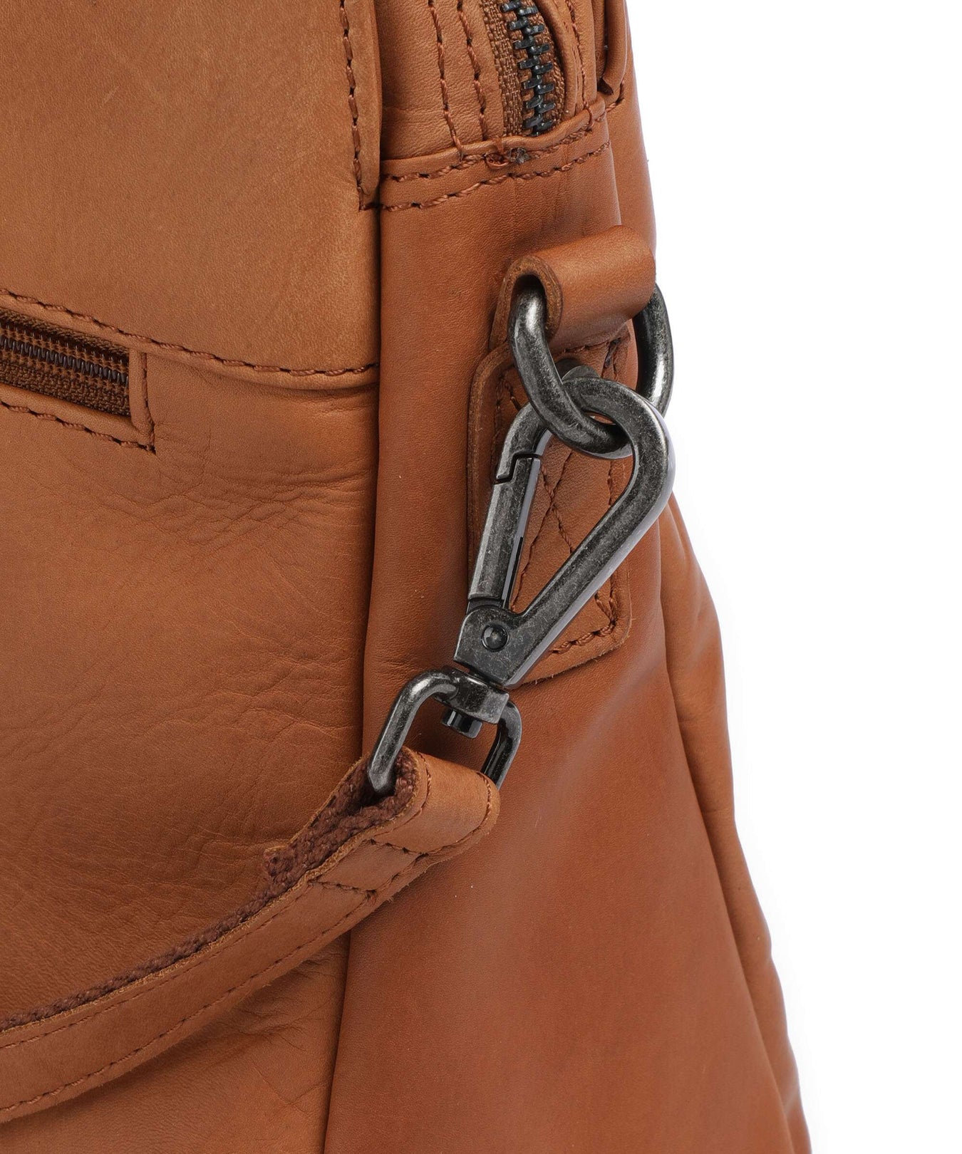 The Chesterfield Brand Cow Wax Pull Up Pretoria Shoulder bag cognac