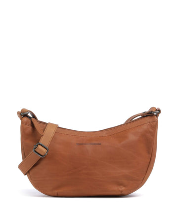 The Chesterfield Brand Cow Wax Pull Up Piemonte Crossover väska cognac
