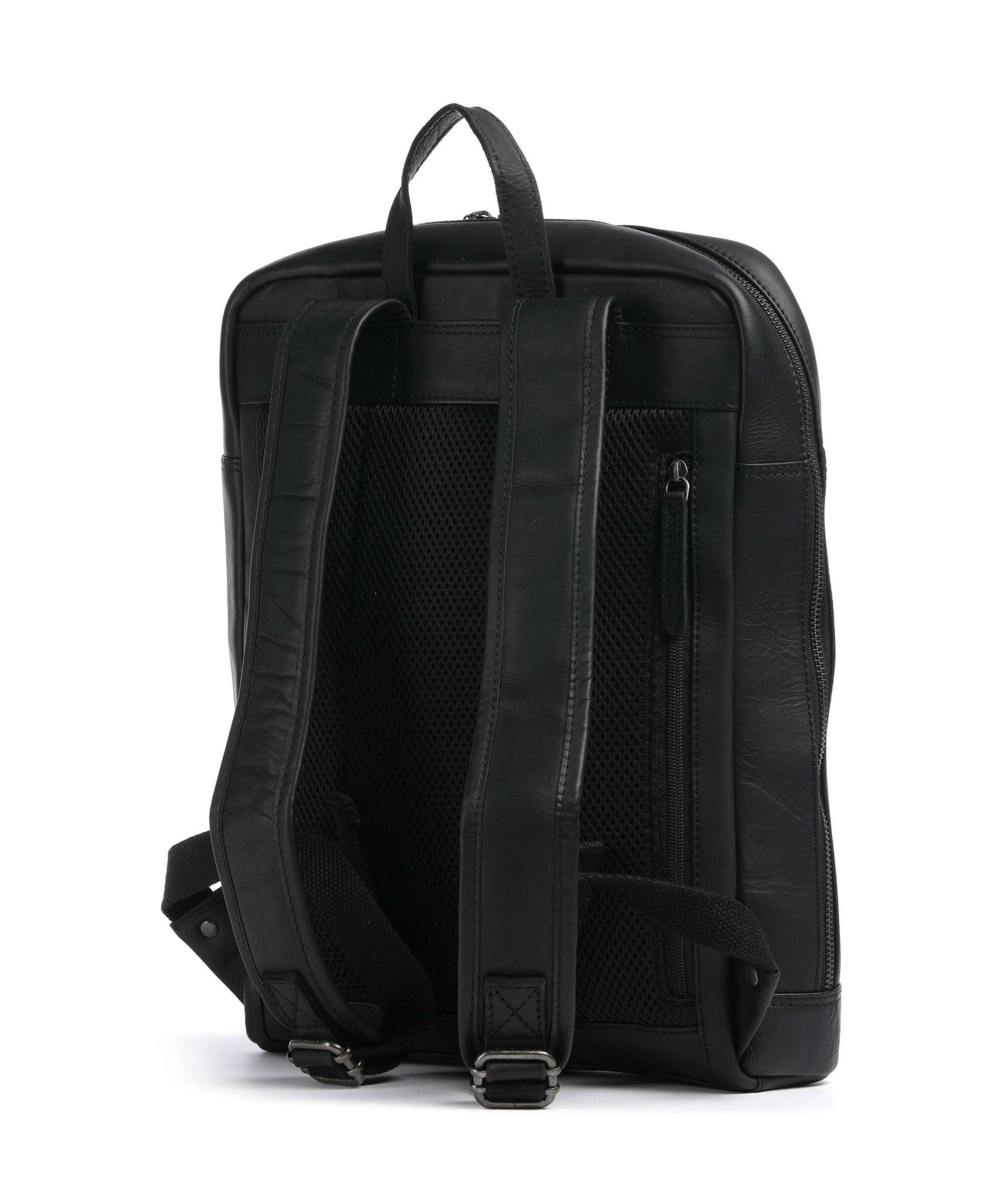 The Chesterfield Brand Wax Pull Up Cow Jasper Backpack black