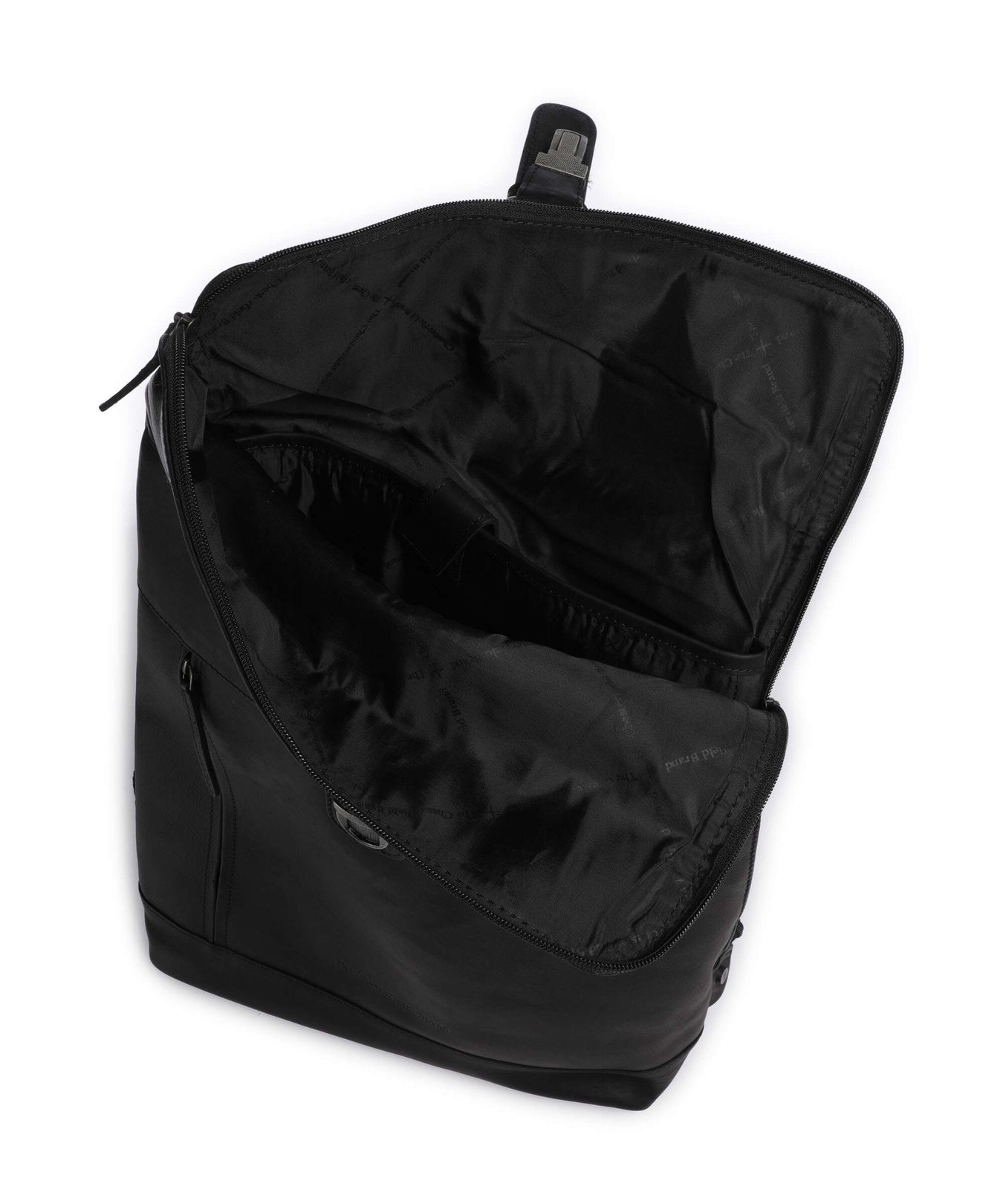 The Chesterfield Brand Cow Wax Pull Up Larsson Backpack black