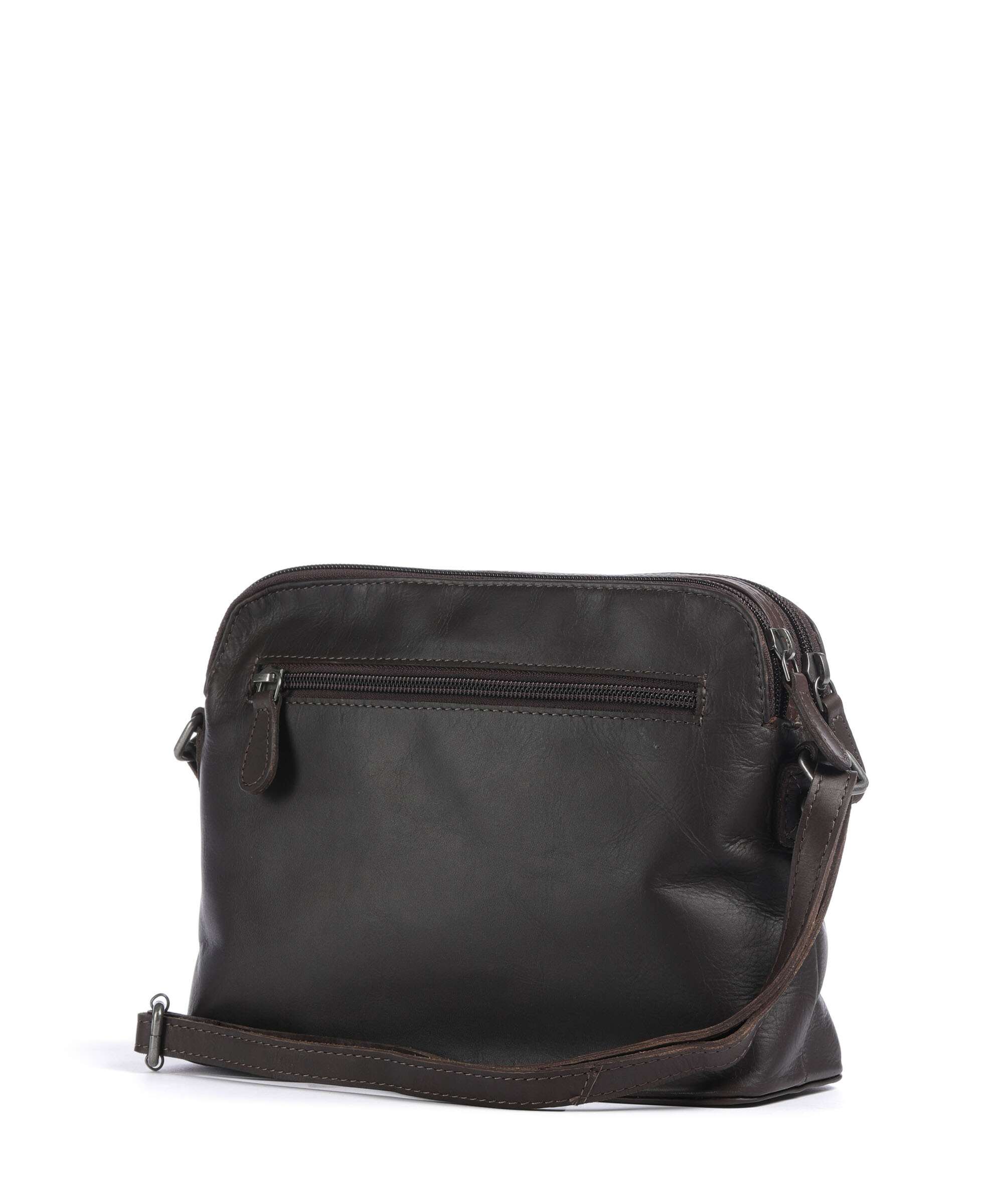 The Chesterfield Brand Wax Pull Up Cow Nebraska Crossbody bag brown