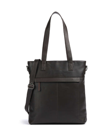 The Chesterfield Brand Cow Wax Pull Up Nunavik Shoppingväska brown
