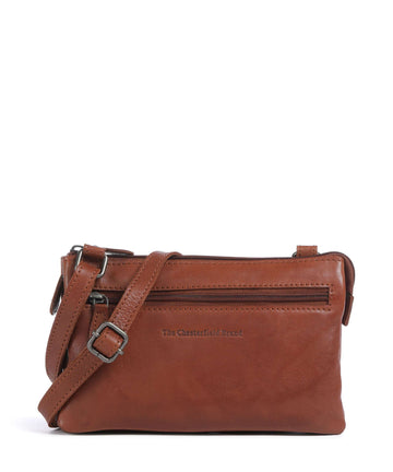 The Chesterfield Brand Washed Waxed Cow Osaka Crossover väska cognac