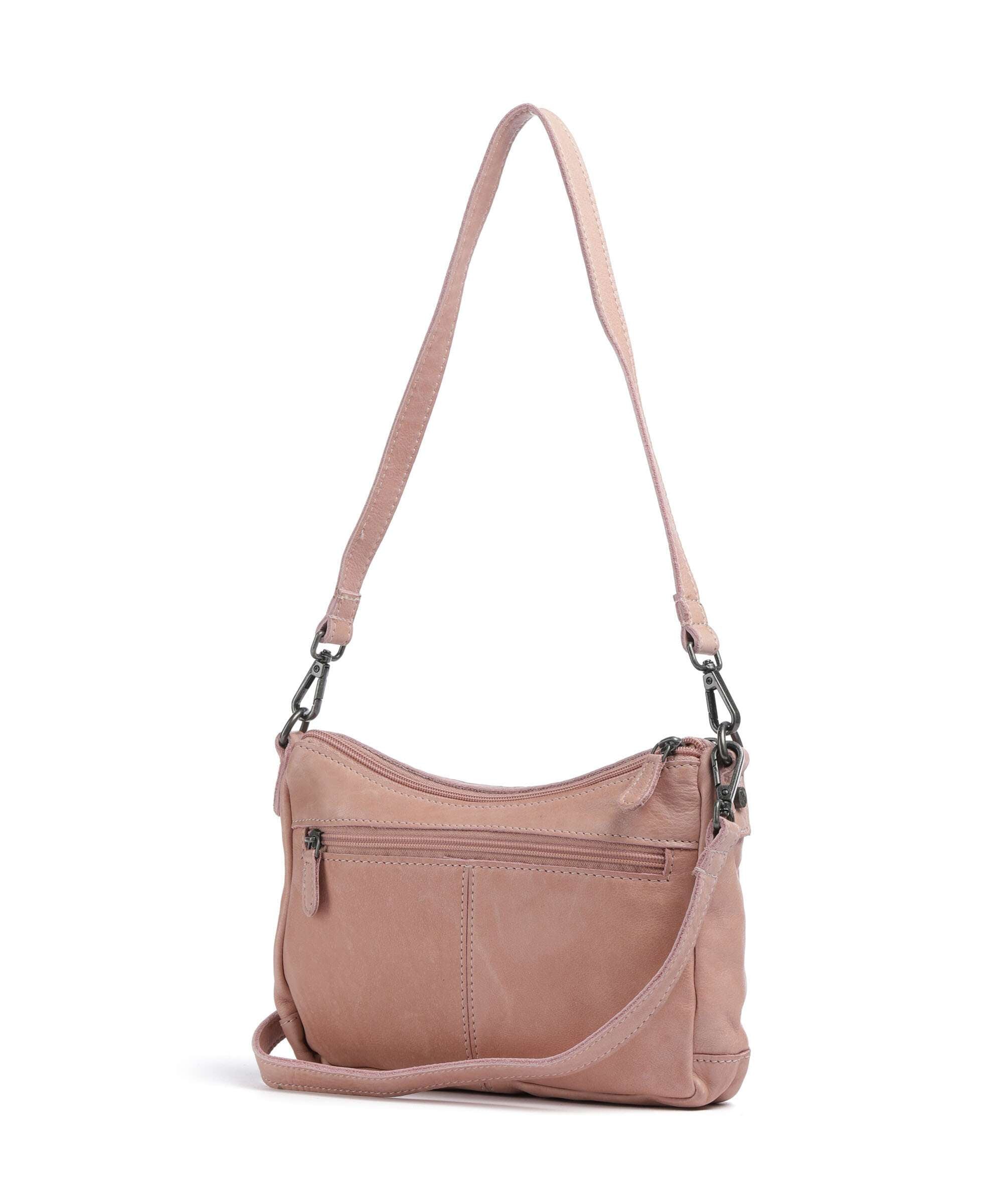 The Chesterfield Brand Washed Waxed Cow Irving Shoulder bag vintage rose