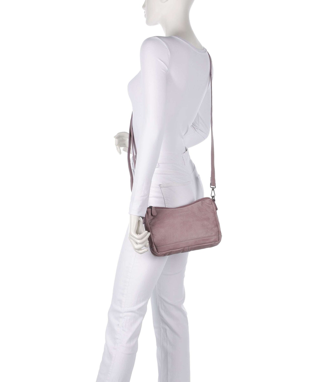 The Chesterfield Brand Washed Waxed Cow Irving Shoulder bag lavender lila