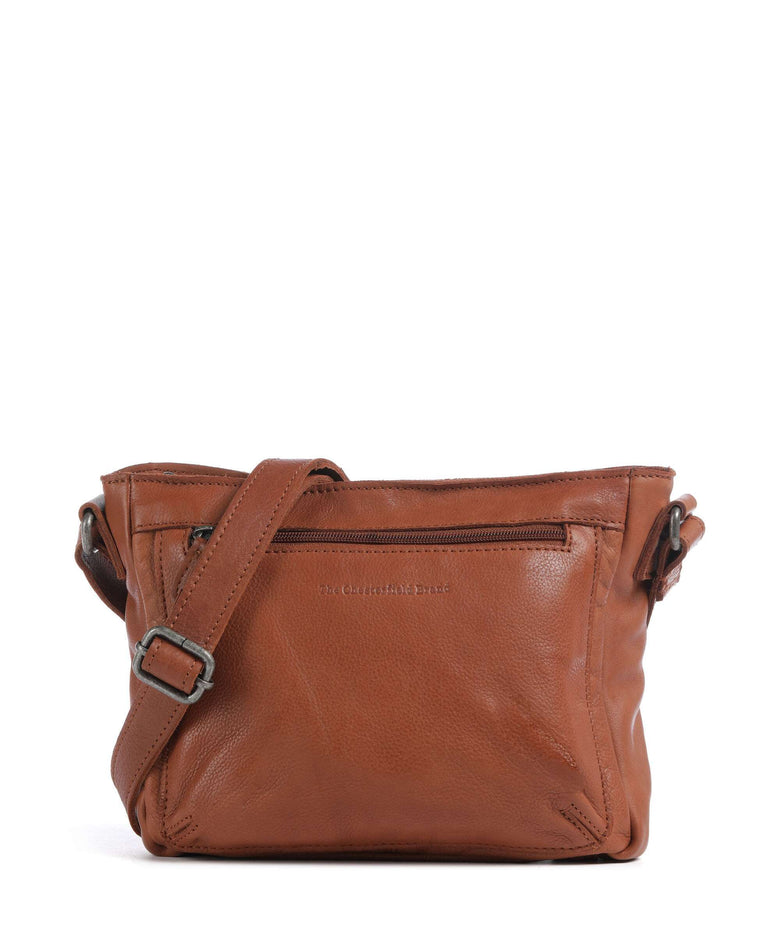 The Chesterfield Brand Washed Waxed Cow Aston Crossbody bag cognac
