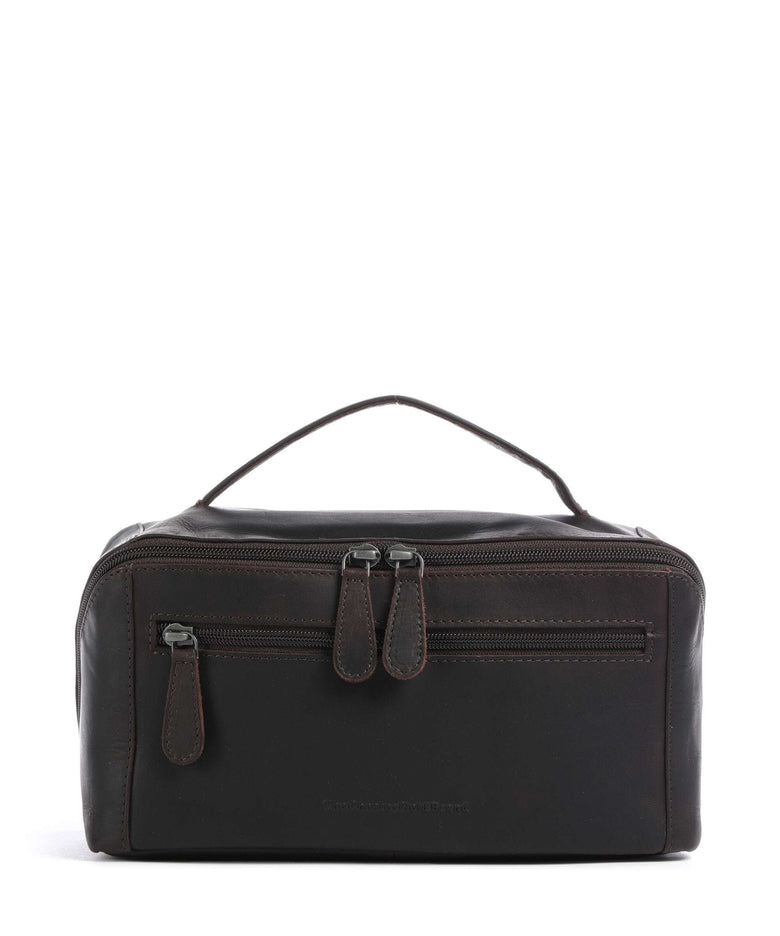 The Chesterfield Brand Wax Pull Up Cow Elmia Toiletry bag brown