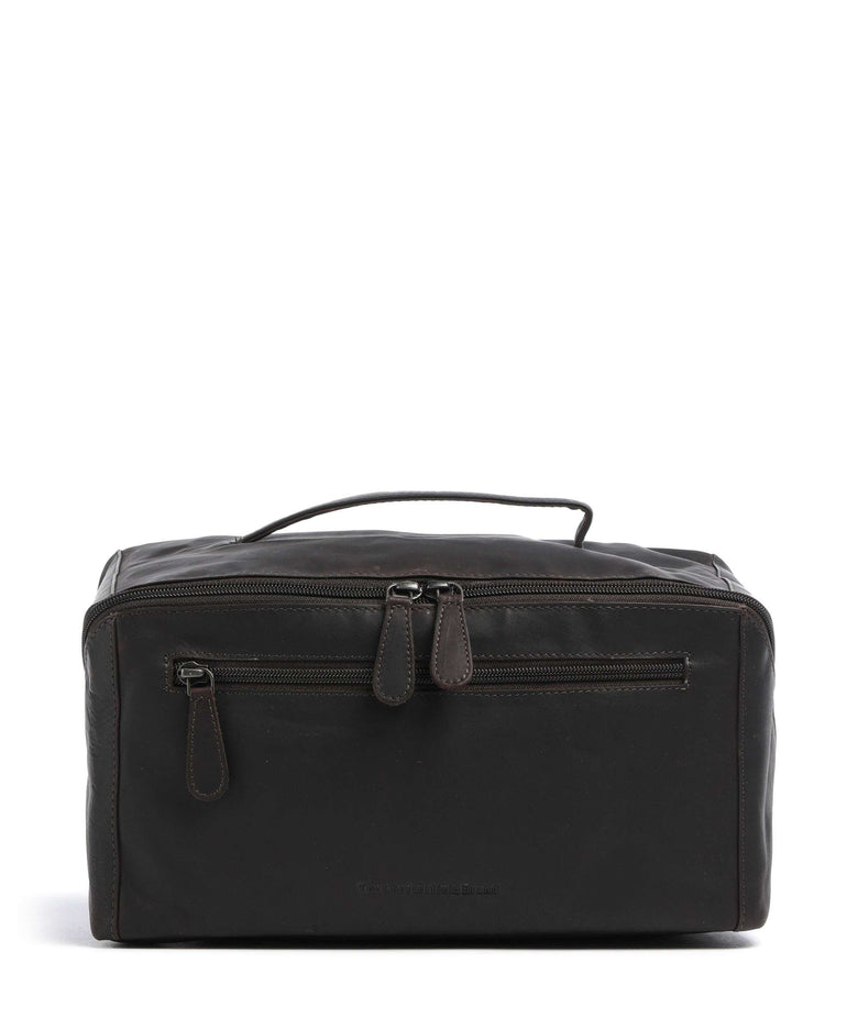 The Chesterfield Brand Wax Pull Up Cow Trevia Toiletry bag brown