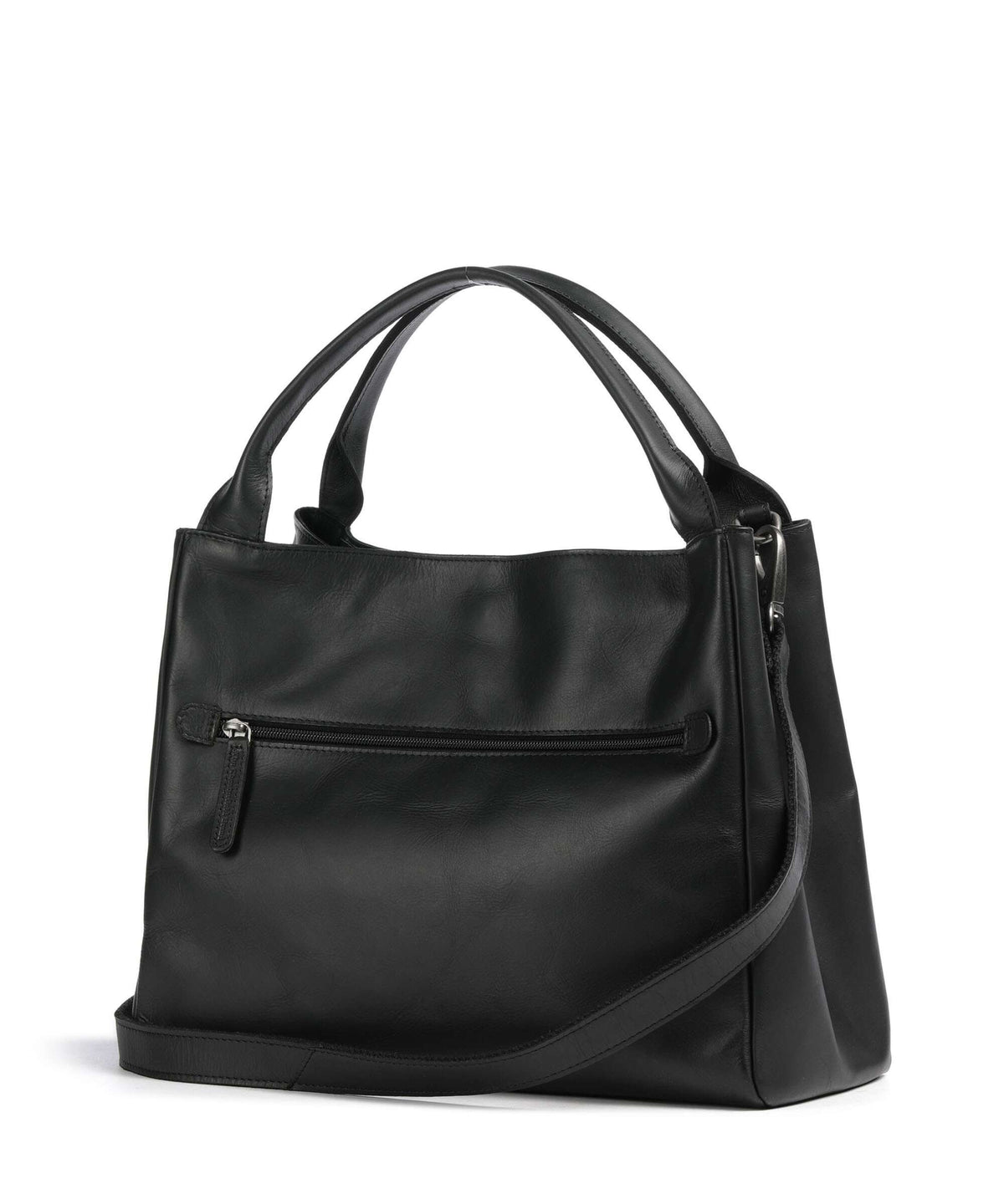 The Chesterfield Brand Wax Pull Up Cow Fioline Handbag black