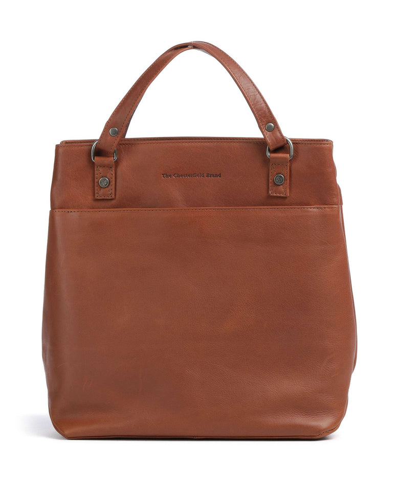 The Chesterfield Brand Wax Pull Up Cow Raynor Backpack bag cognac