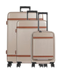 The Chesterfield Brand Zuna Suitcase set (4 wheels) champagne