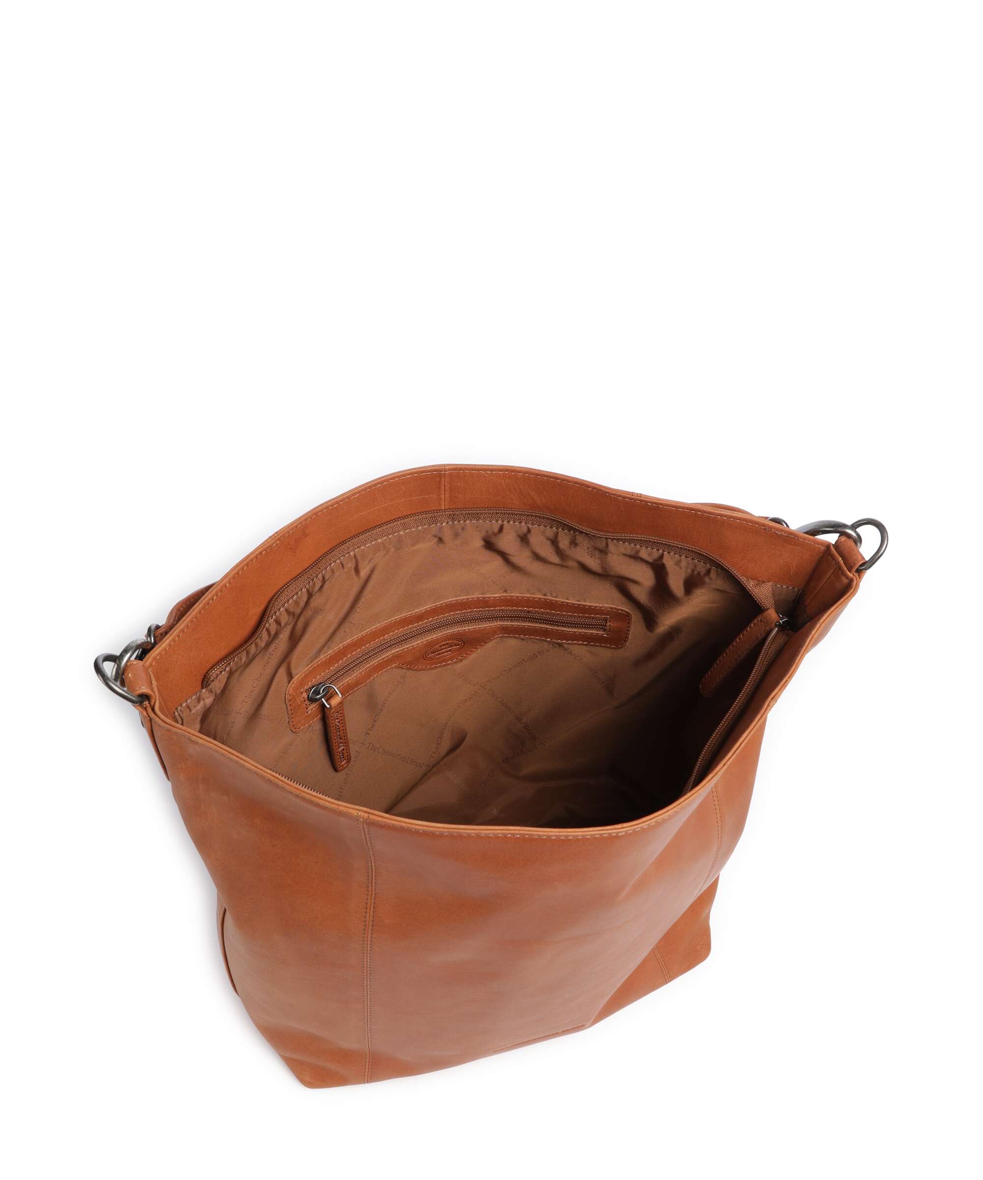 The Chesterfield Brand Cow Wax Pull Up Zira Hobo bag cognac