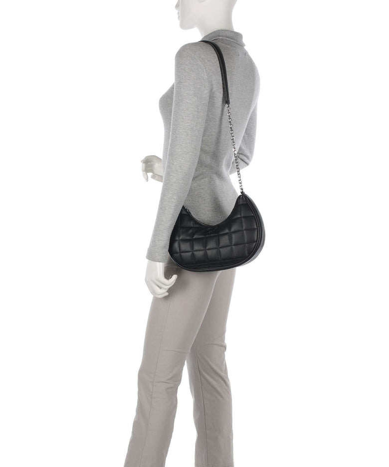 Calvin Klein CK Square Quilt Hobo bag ck black