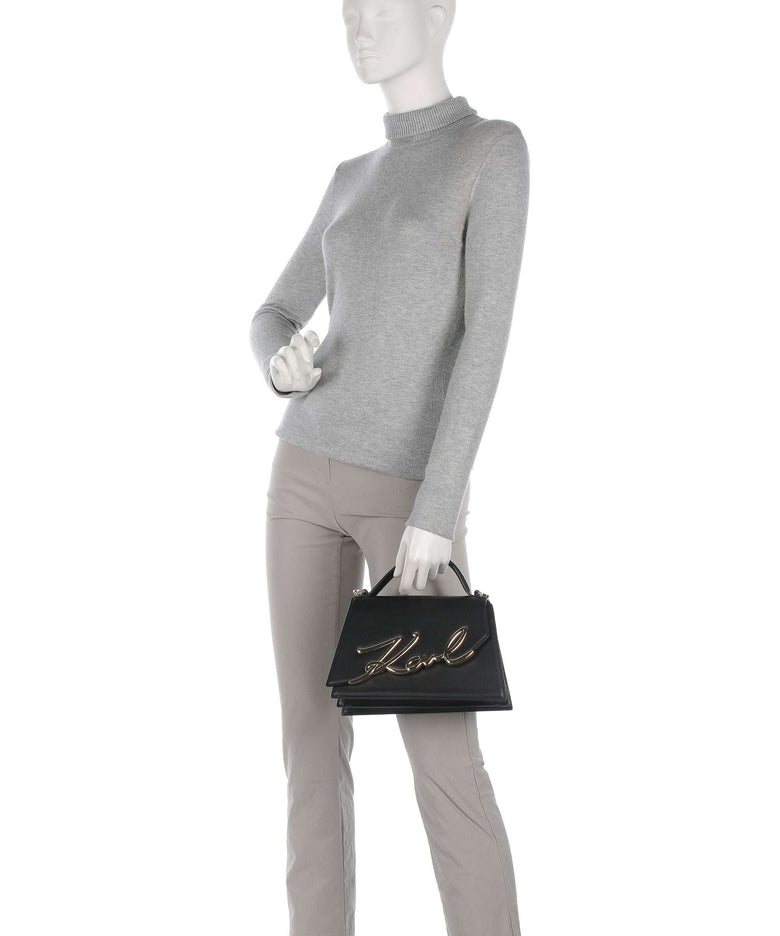 Karl Lagerfeld K/Signature Medium Handbag black/gold