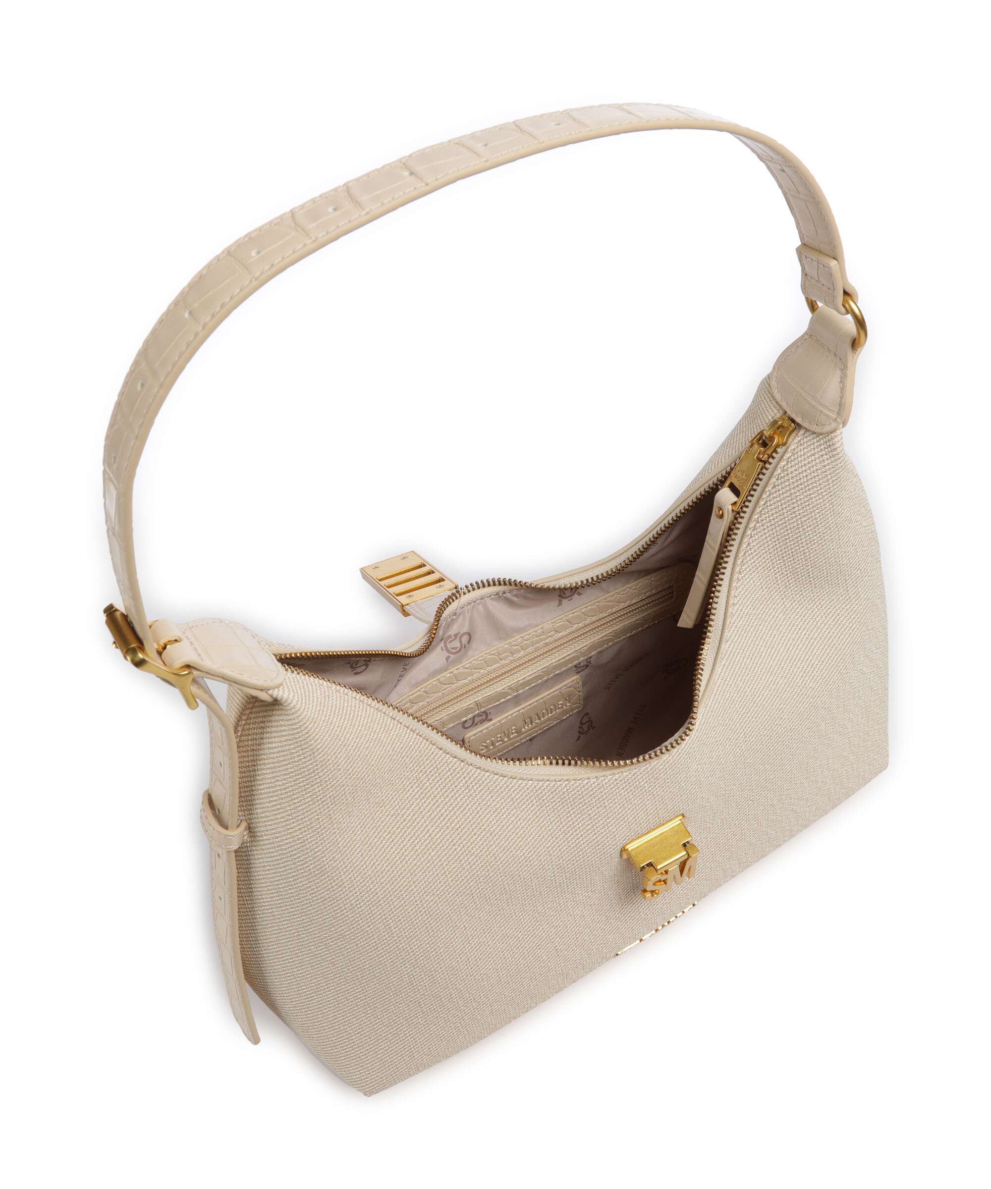 Steve Madden BOVIE-E Shoulder bag bone/gold