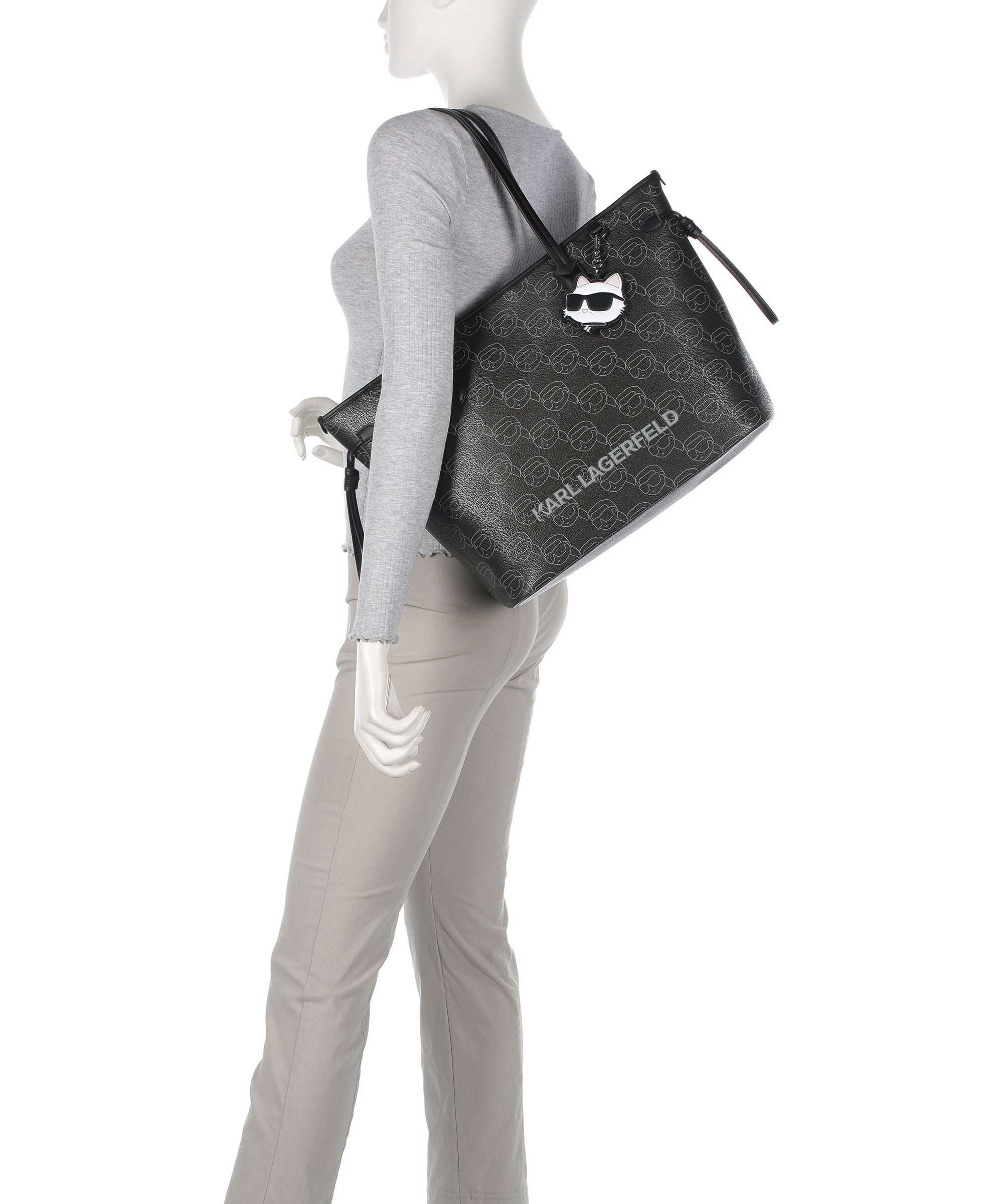 Karl Lagerfeld Ikon Mono Tote bag black