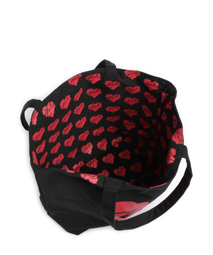 Karl Lagerfeld K/Hearts Tote bag black