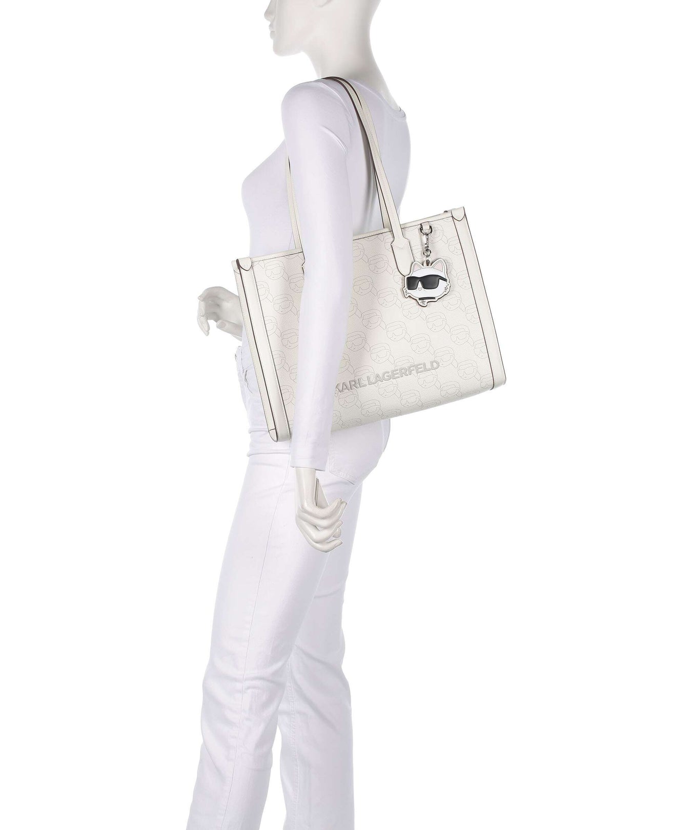 Karl Lagerfeld K/Ikonik Mono Tote bag offwhite