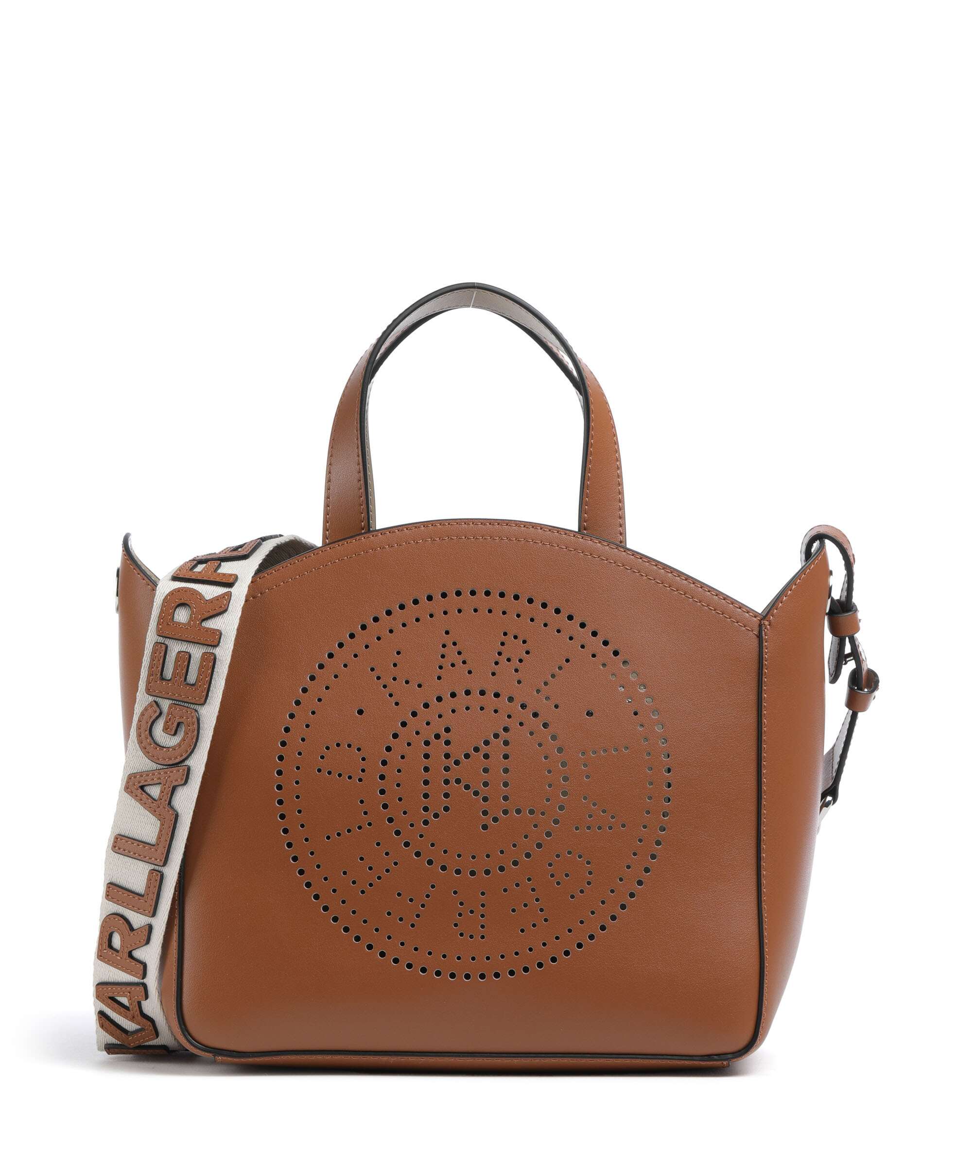 Karl Lagerfeld K/Circle Small Handbag dark tan