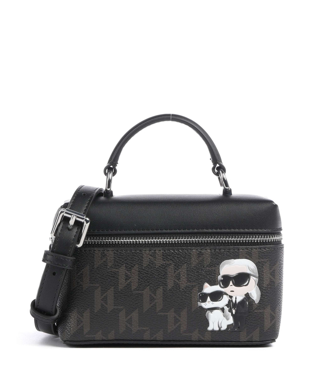 Karl Lagerfeld Ikon Monogram Small Crossbody bag brown/kl mono