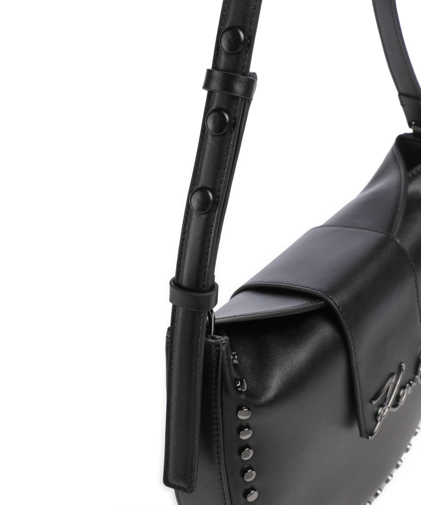 Karl Lagerfeld K/Signature Hobo bag black embellishment