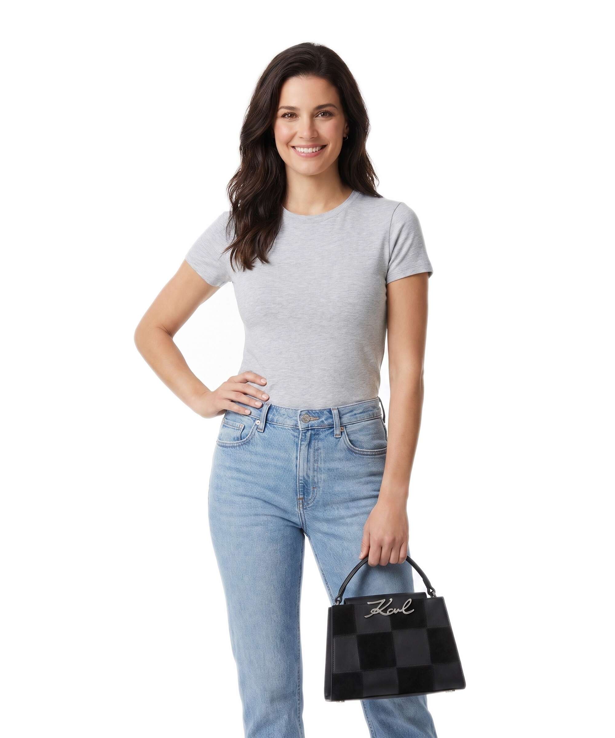Karl Lagerfeld K/Signature Mini Handbag black nickel