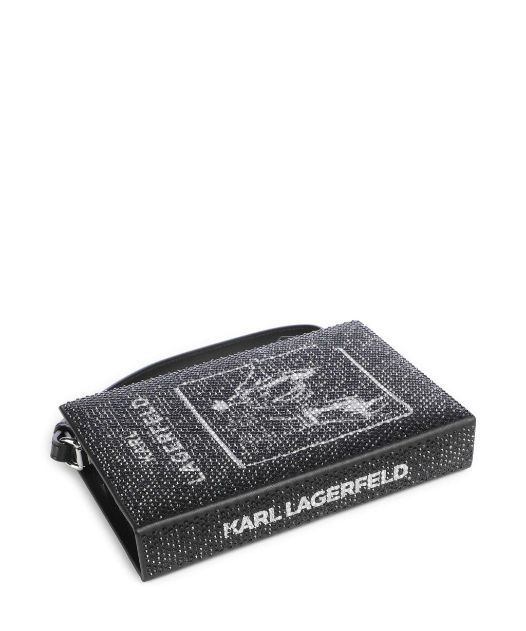 Karl Lagerfeld K/Soiree Book Shoulder bag black embellishment