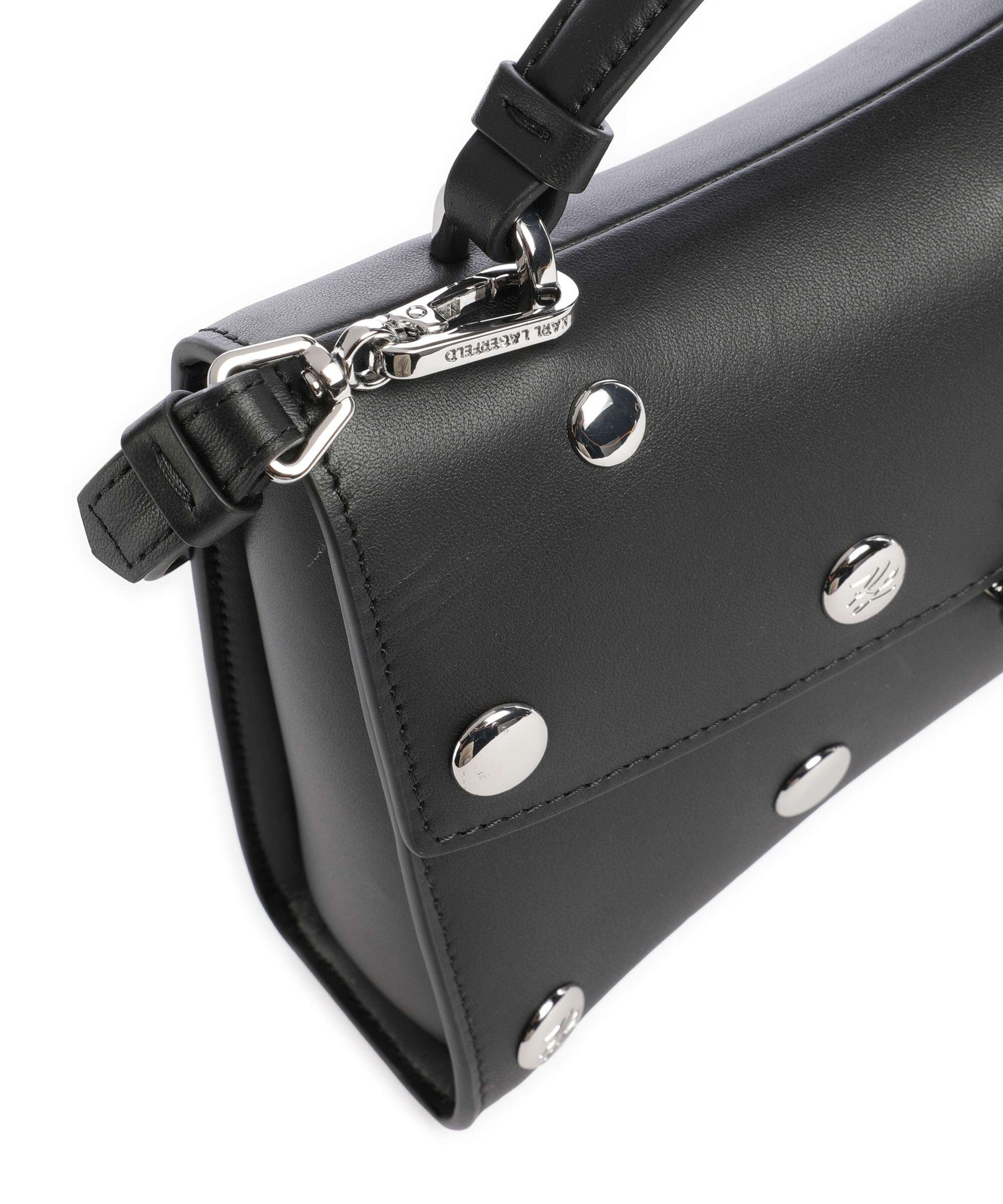 Karl Lagerfeld K/Autograph Twist Crossbody bag black embellishment