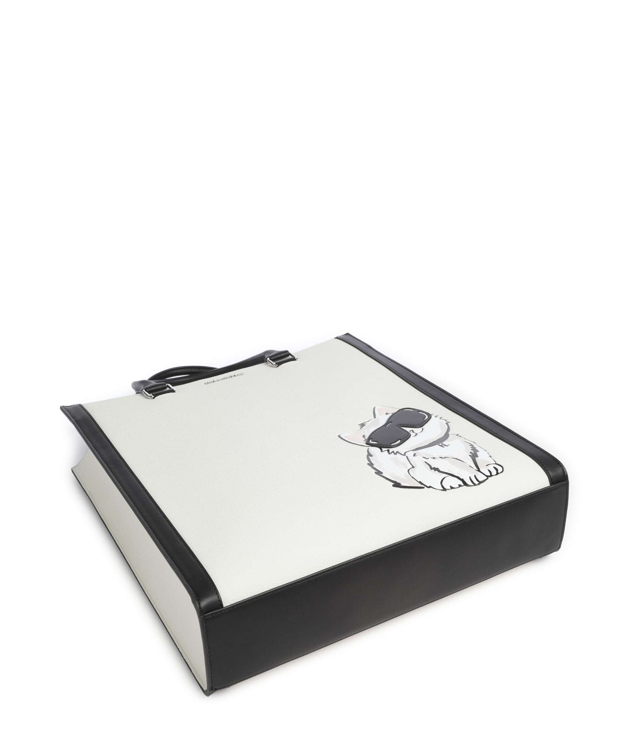 Karl Lagerfeld Ikon Choupette Handbag off white