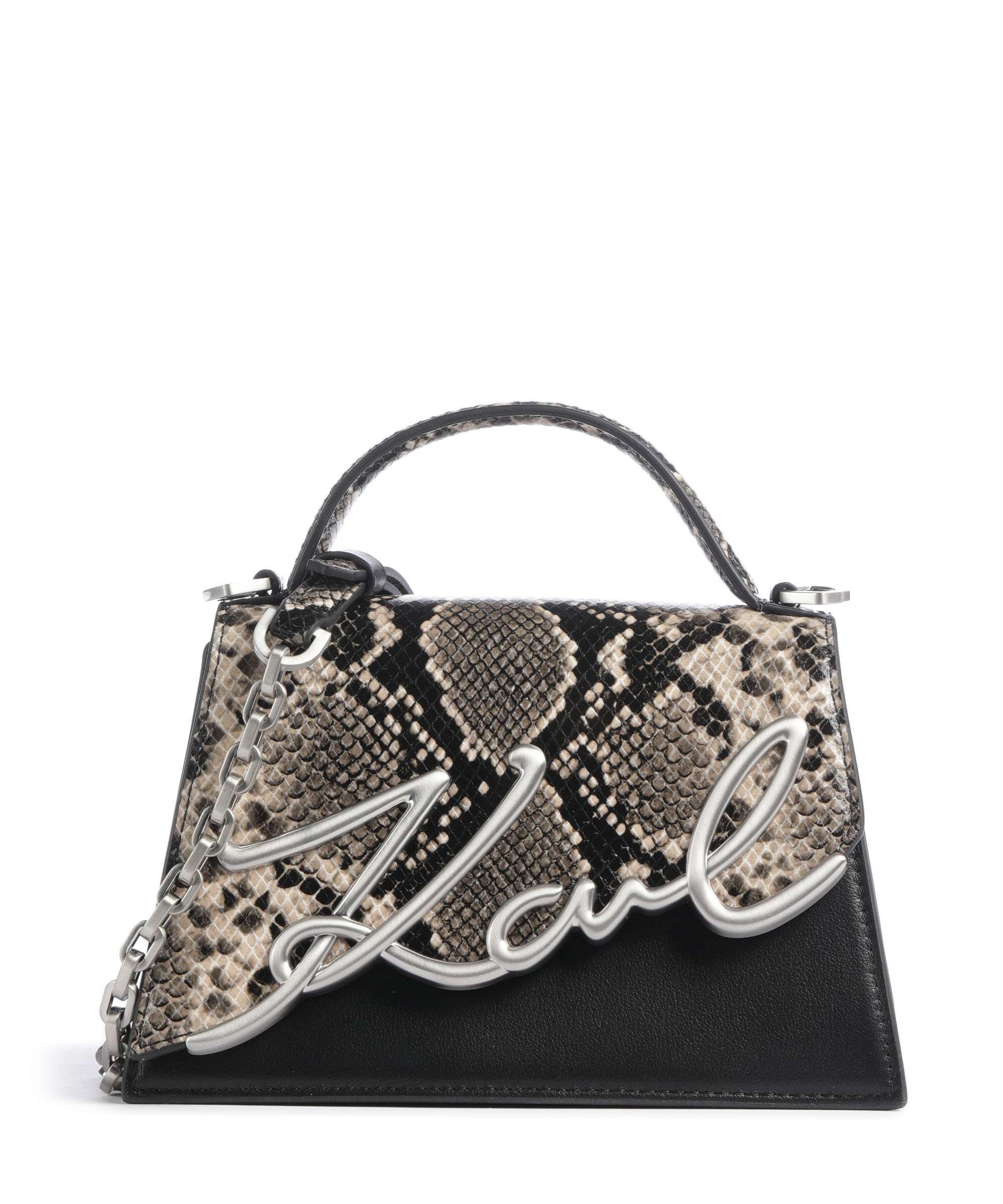 Karl Lagerfeld K/Signature 2.0 Small Crossbody bag natural snake aop