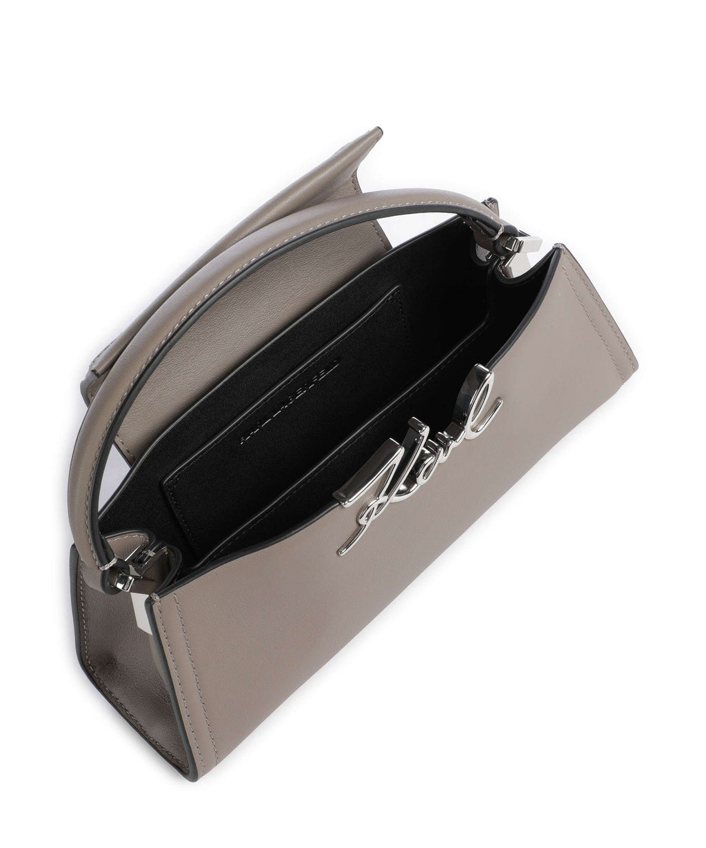 Karl Lagerfeld K/Signature Mini Handbag ash grey