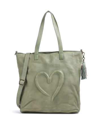 Taschendieb Wien Herzweg 1 Shoppingväska green leaf