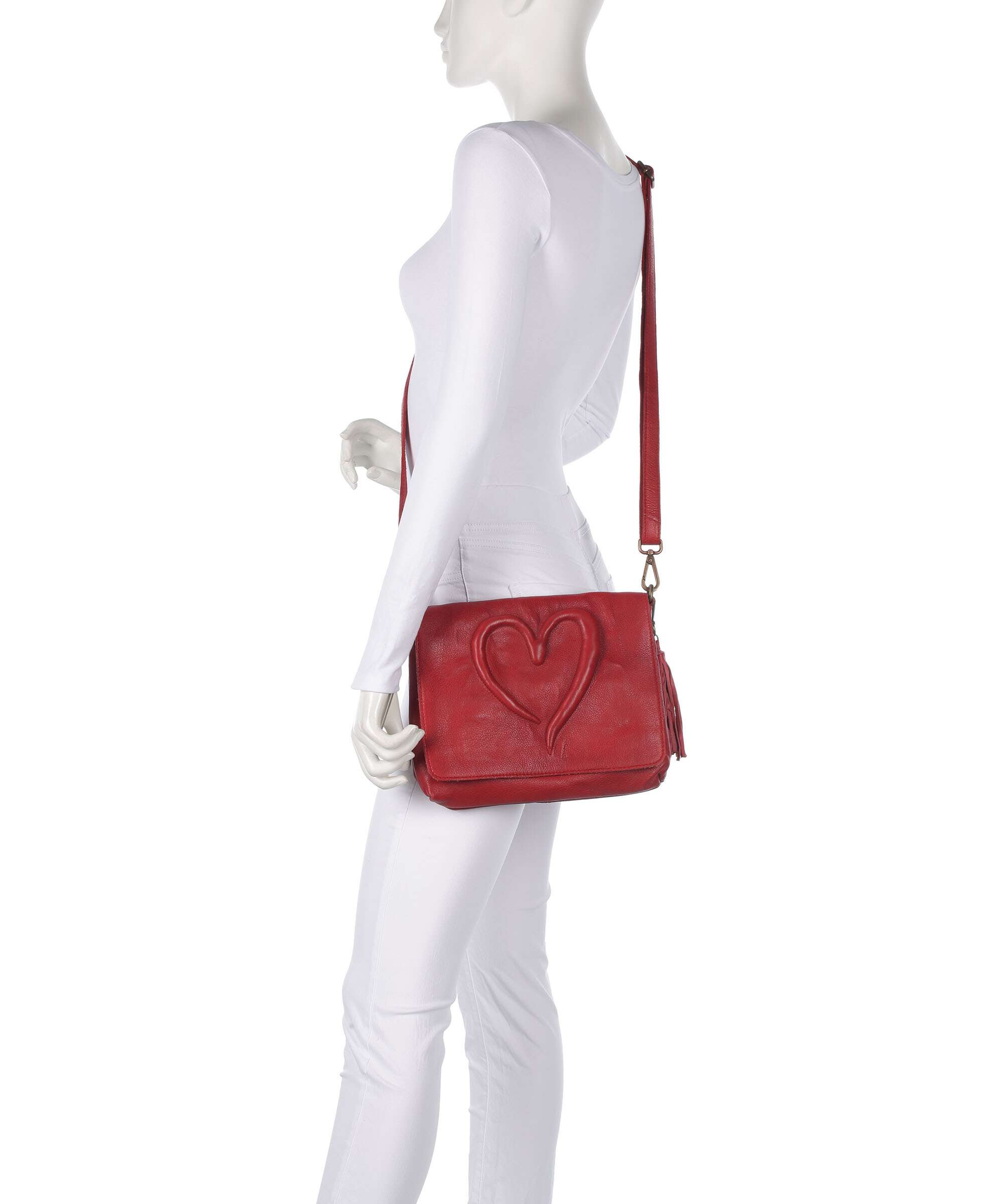 Taschendieb Wien Herzweg 3 Crossbody bag red solid