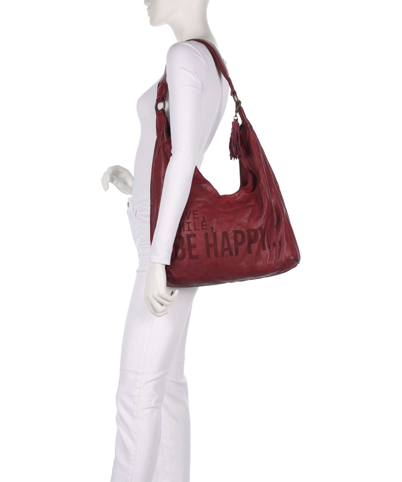 Taschendieb Wien Glücksbrücke 4 Hobo bag red burgundy